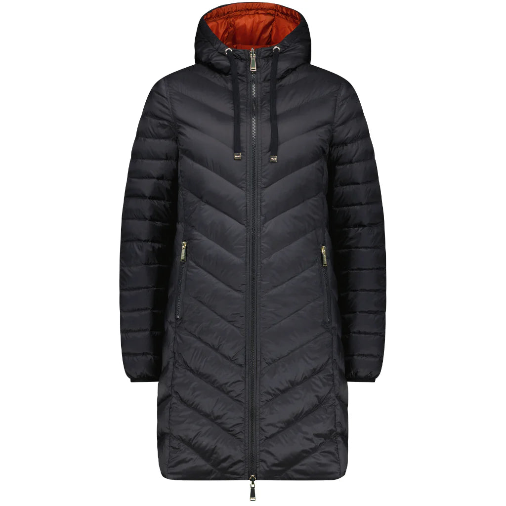 Arnie Women's Reversible Coat Black/Intense Rust