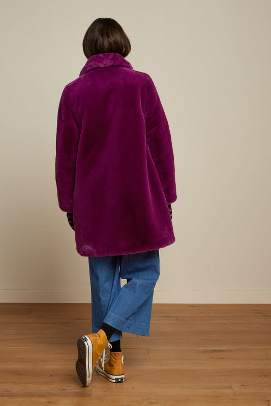 Anais Coat Long Philly Caspia Purple