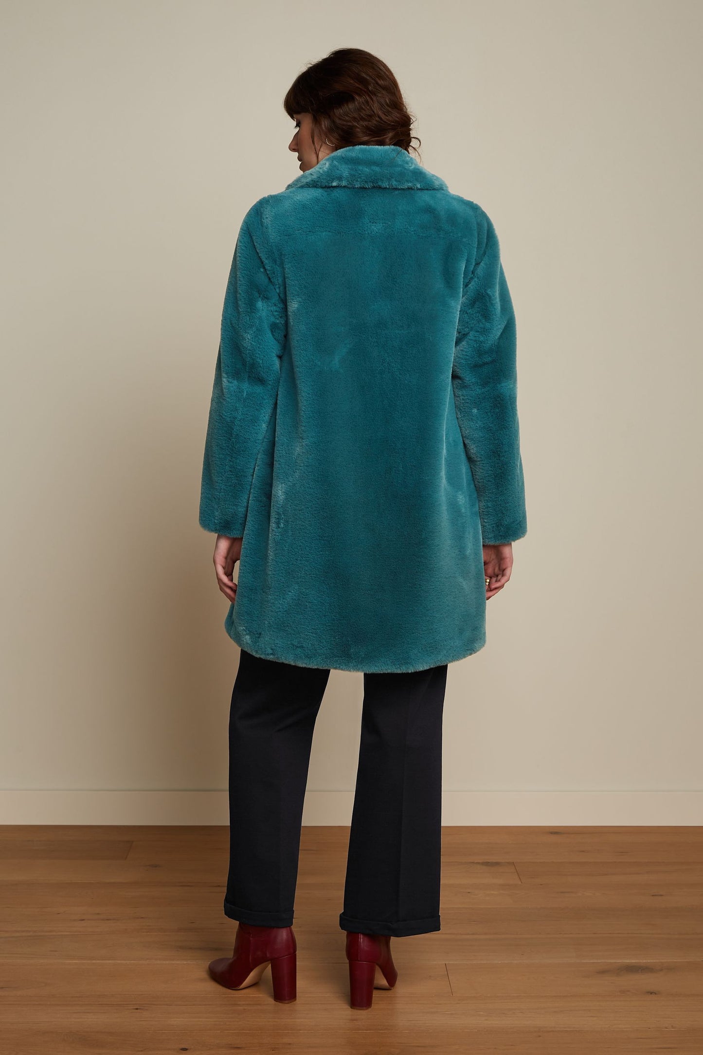 Anais Coat Long Philly Sea Blue