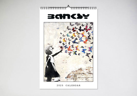 PREPURCHASE Banksy 2025 Wall Calendar