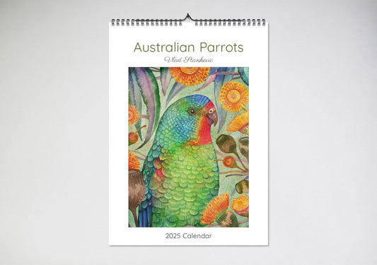 PREPURCHASE Australian Parrots Vlad Stankovic 2025 Wall Calendar