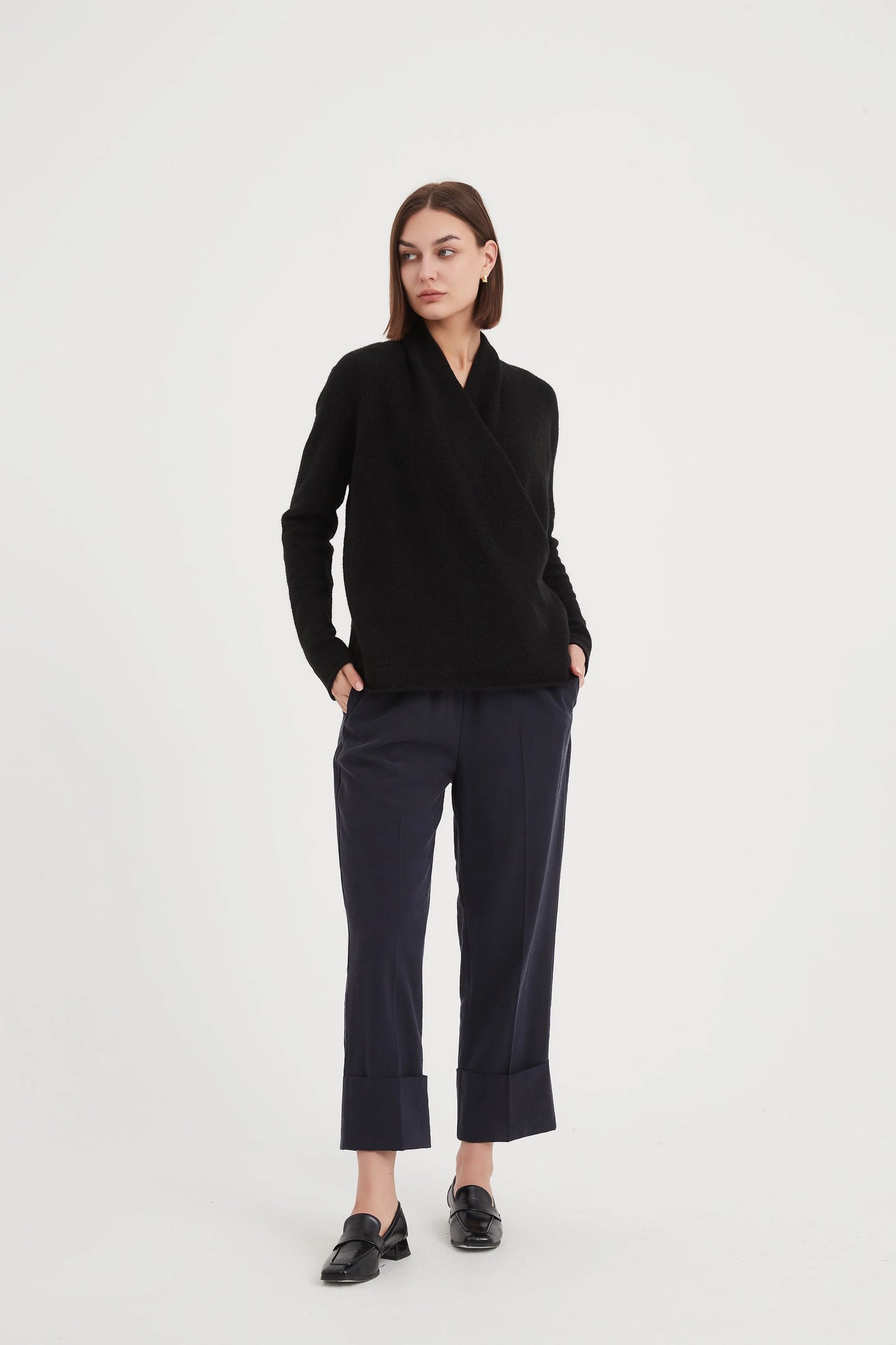 Deep Cuff Pant Navy