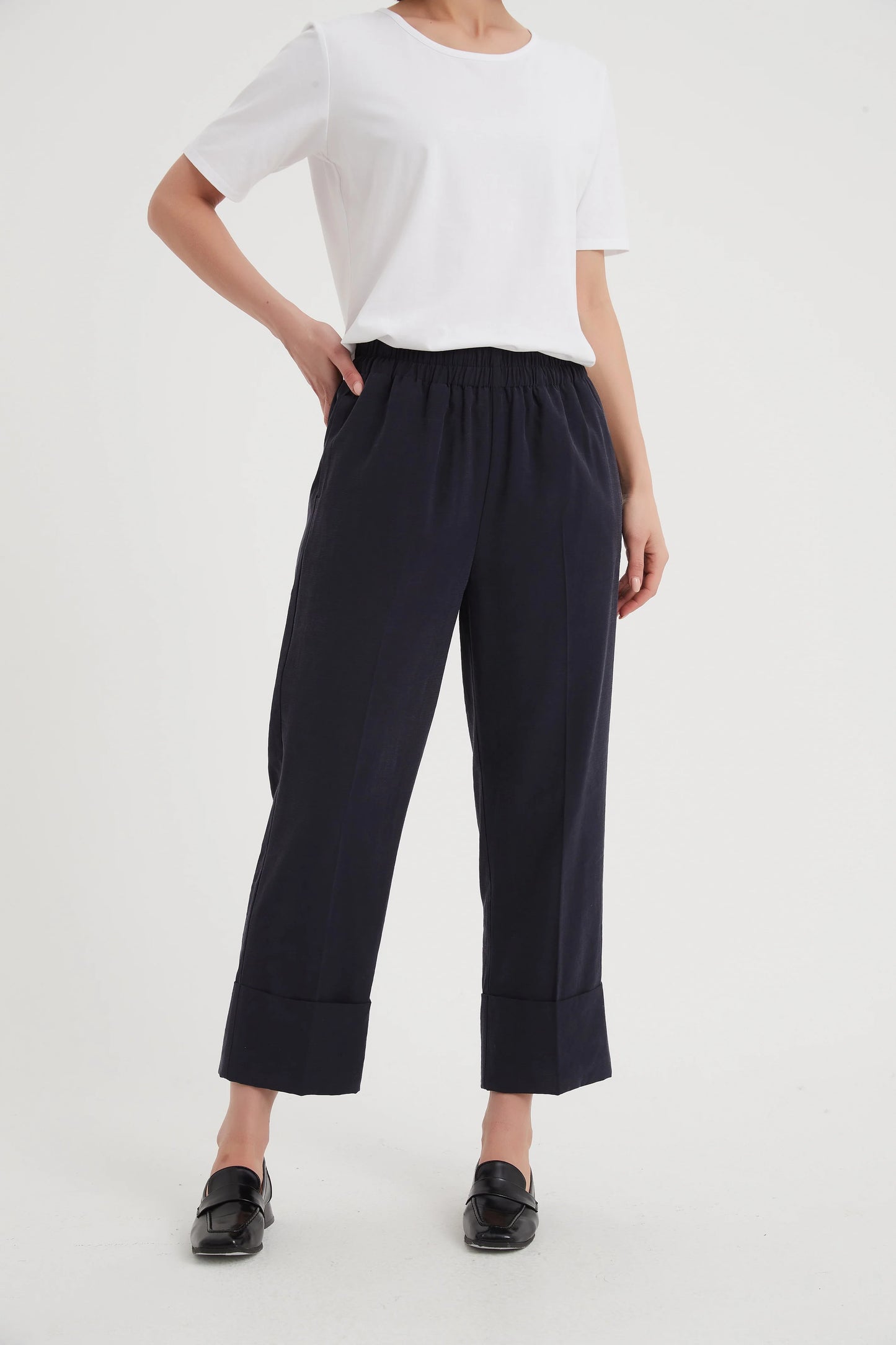 Deep Cuff Pant Navy