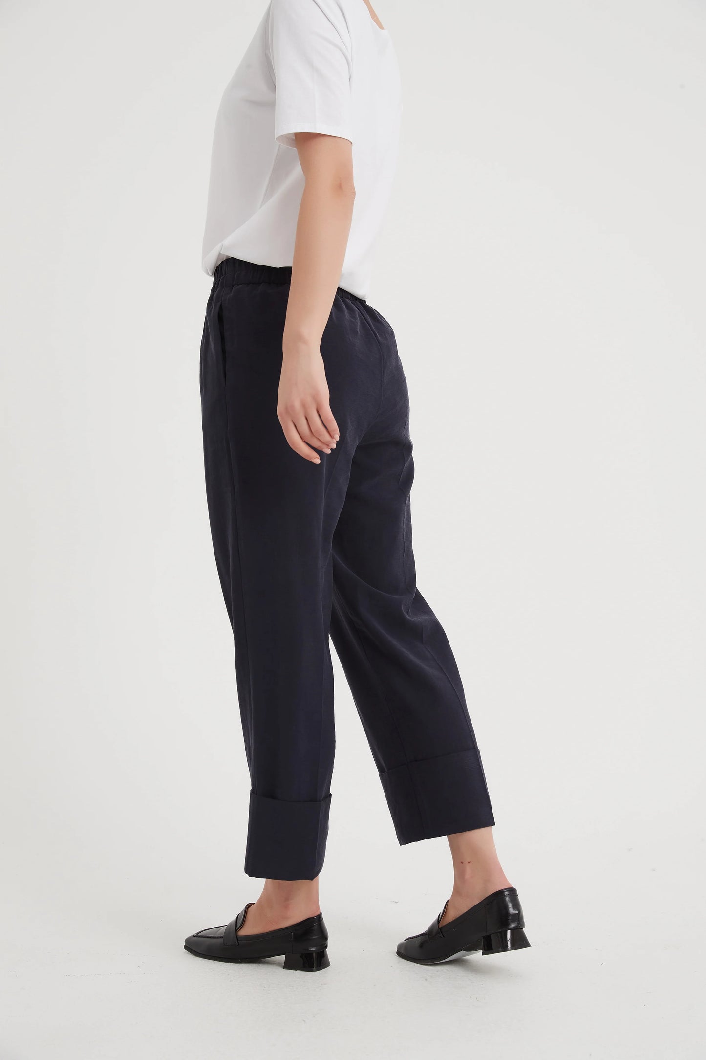 Deep Cuff Pant Navy