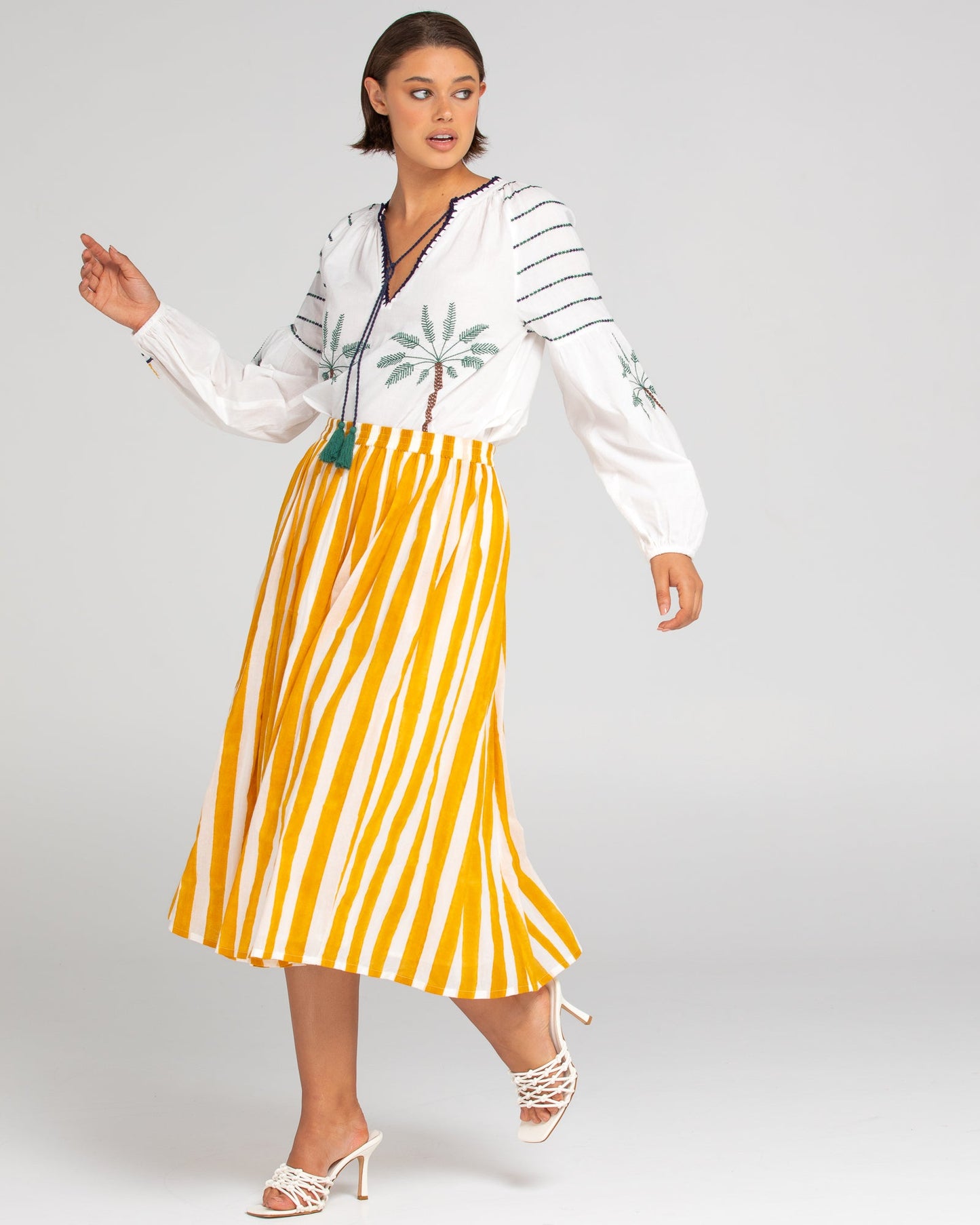 Sami Skirt Tropical Stripe