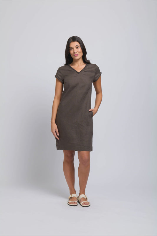 Fringe Festival Dress Khaki