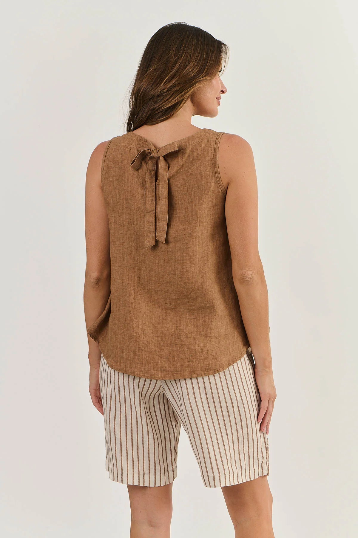 Gingerbread Linen Top GA506