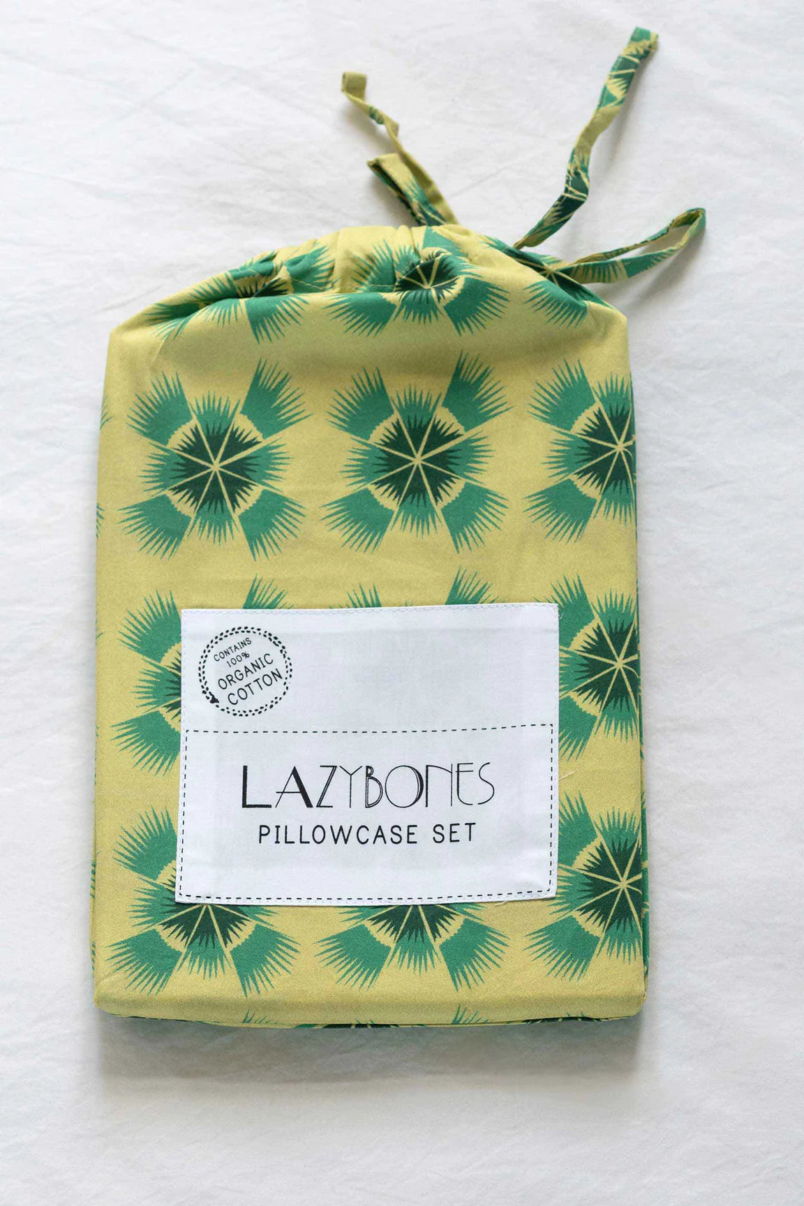 Lazybones Hummingbird Pillowcase Set 2 *Organic Cotton