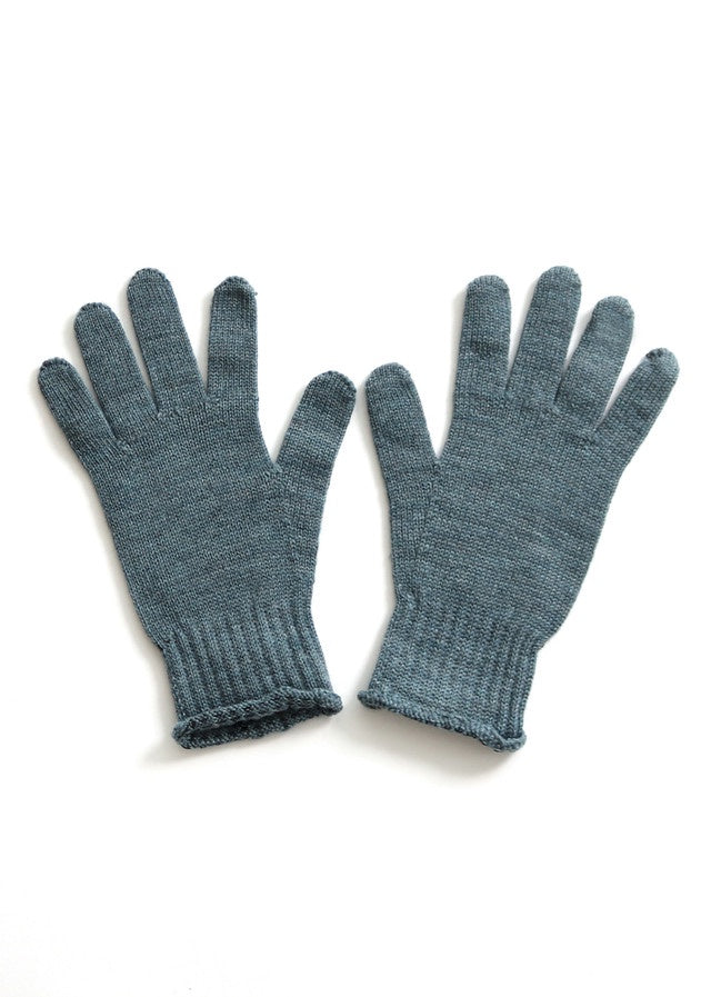 Uimi Jasmine Jersey Gloves in Merino Wool Duck Egg