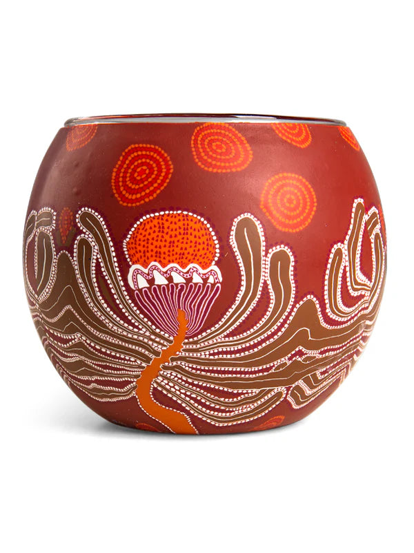 Aboriginal Banksia Tealight Candle Holder