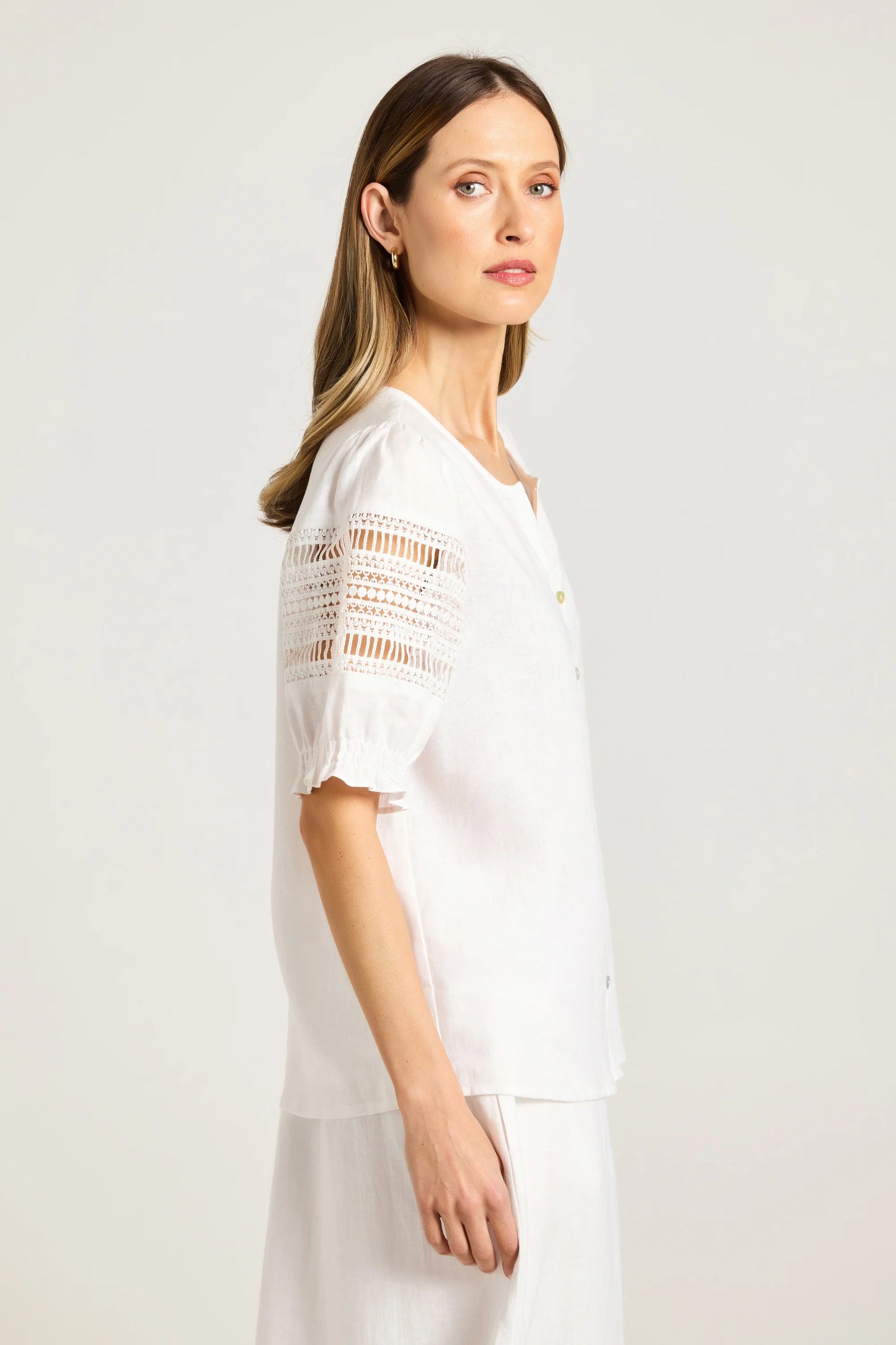 Lotus Shirt in White