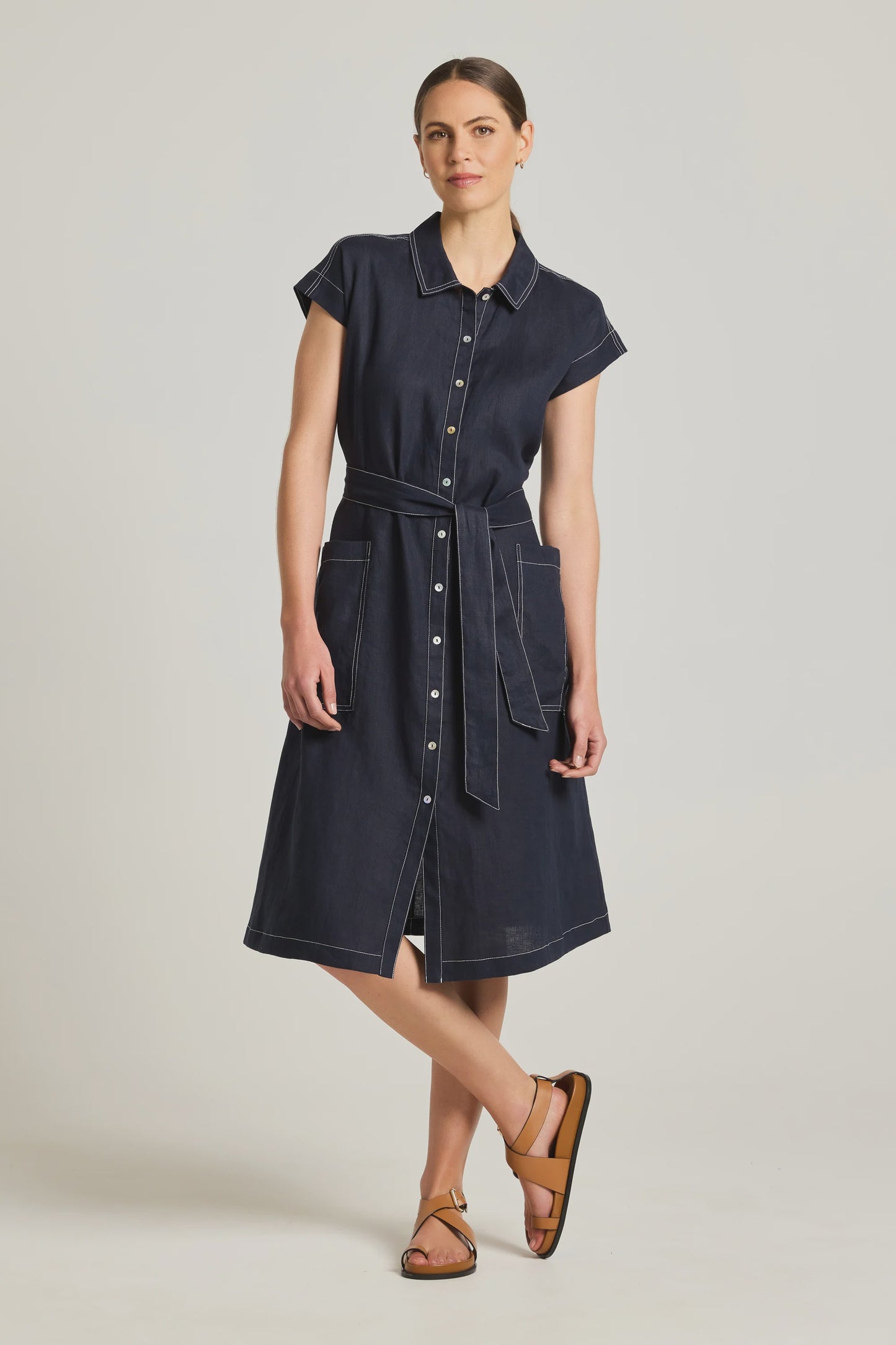 Atlas Dress Navy