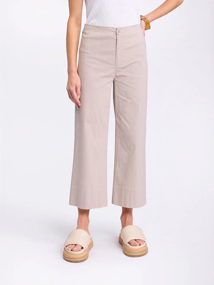 3/4 Wide Leg Pant Natural