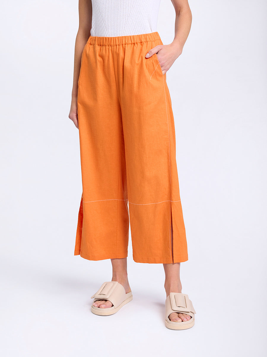 3/4 SPLIT HEM PANT AMBERGLOW 1