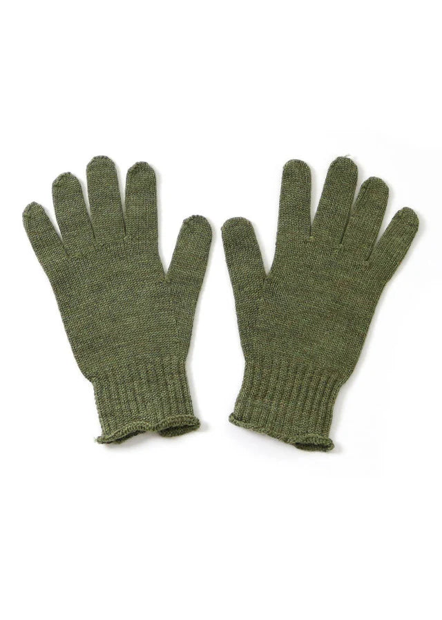 Uimi Jasmine Jersey Gloves in Merino Wool Fern