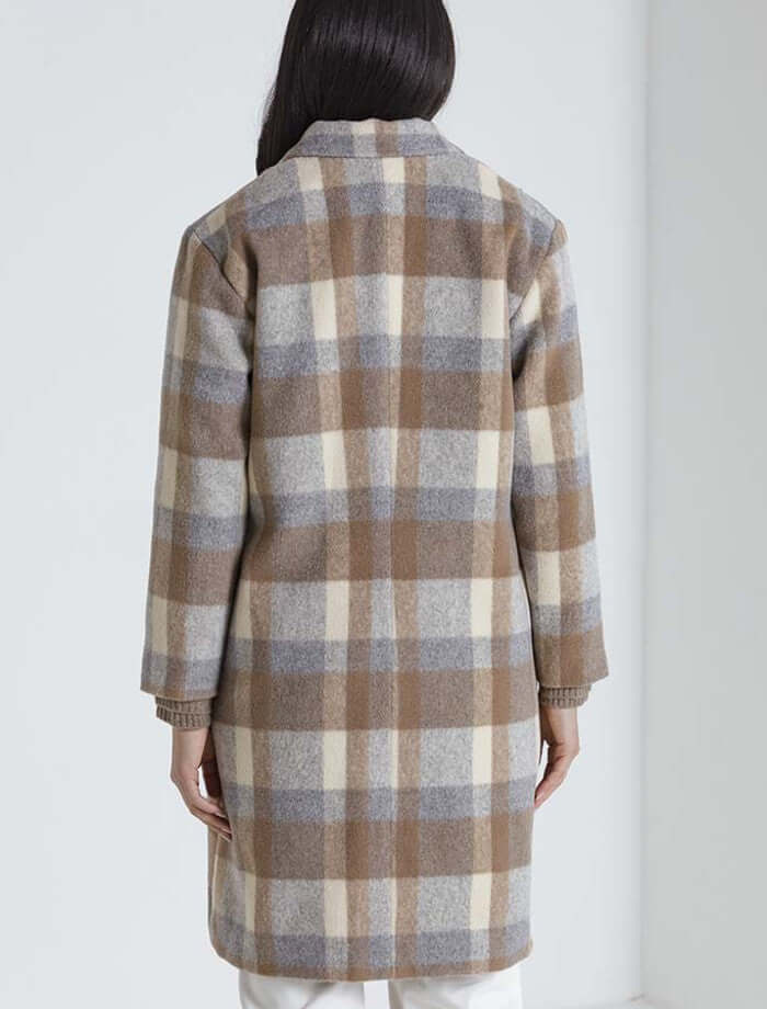 Marco Polo Brushed Stripe Coat