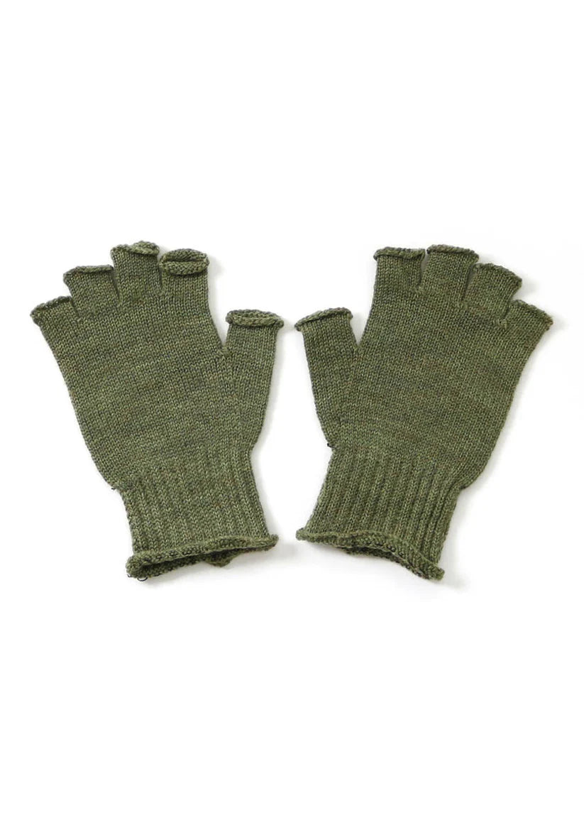 Milo Fingerless Glove in Merino Wool Fern