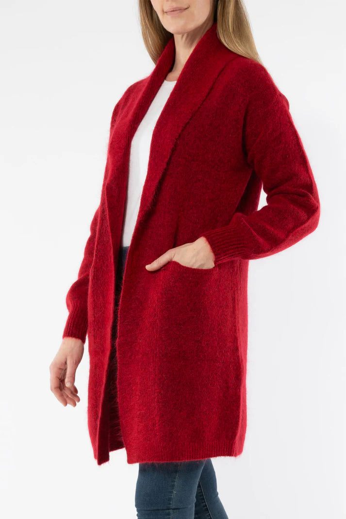 Longline Lux Cardi Ruby