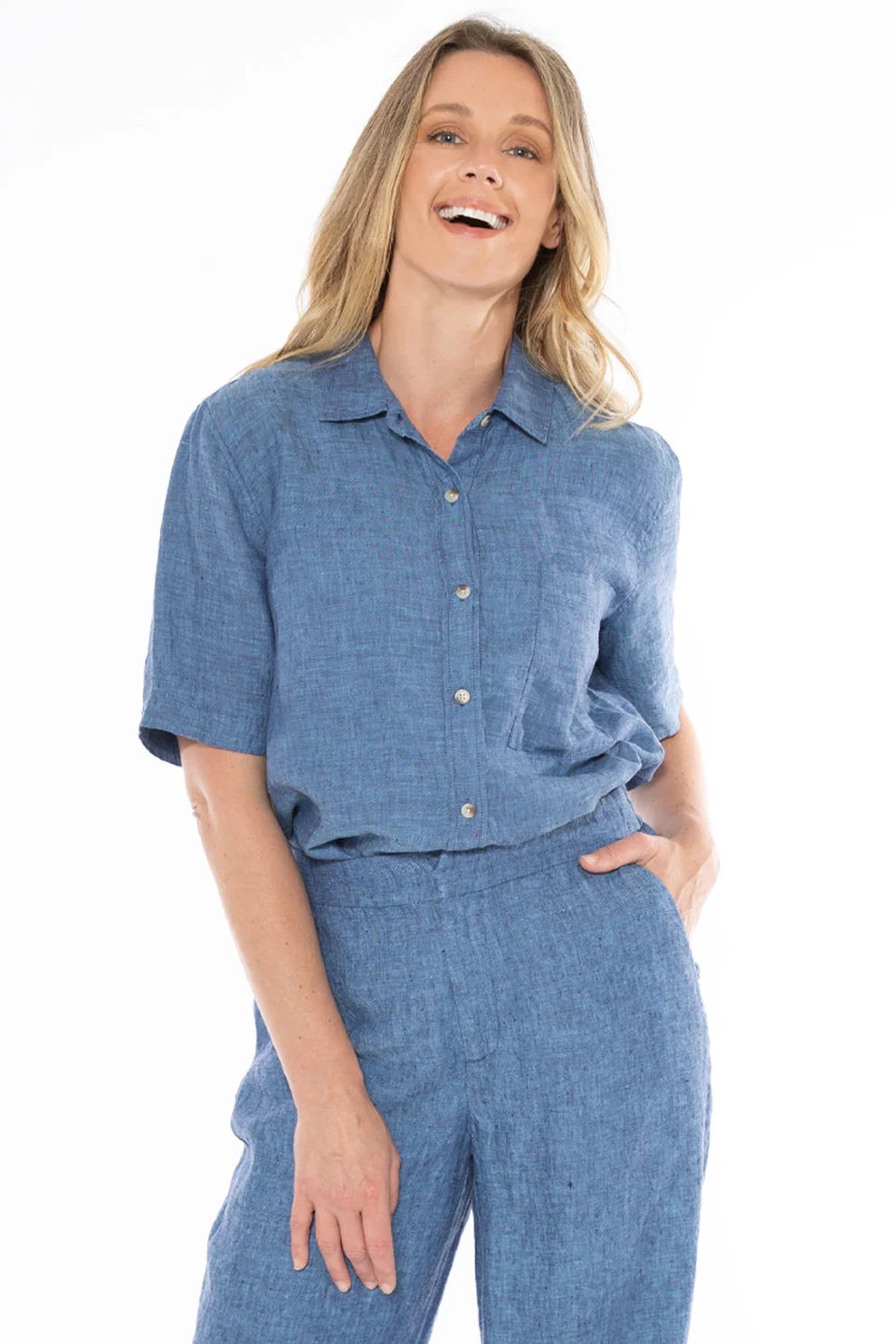 Short Sleeve Shirt Chambray