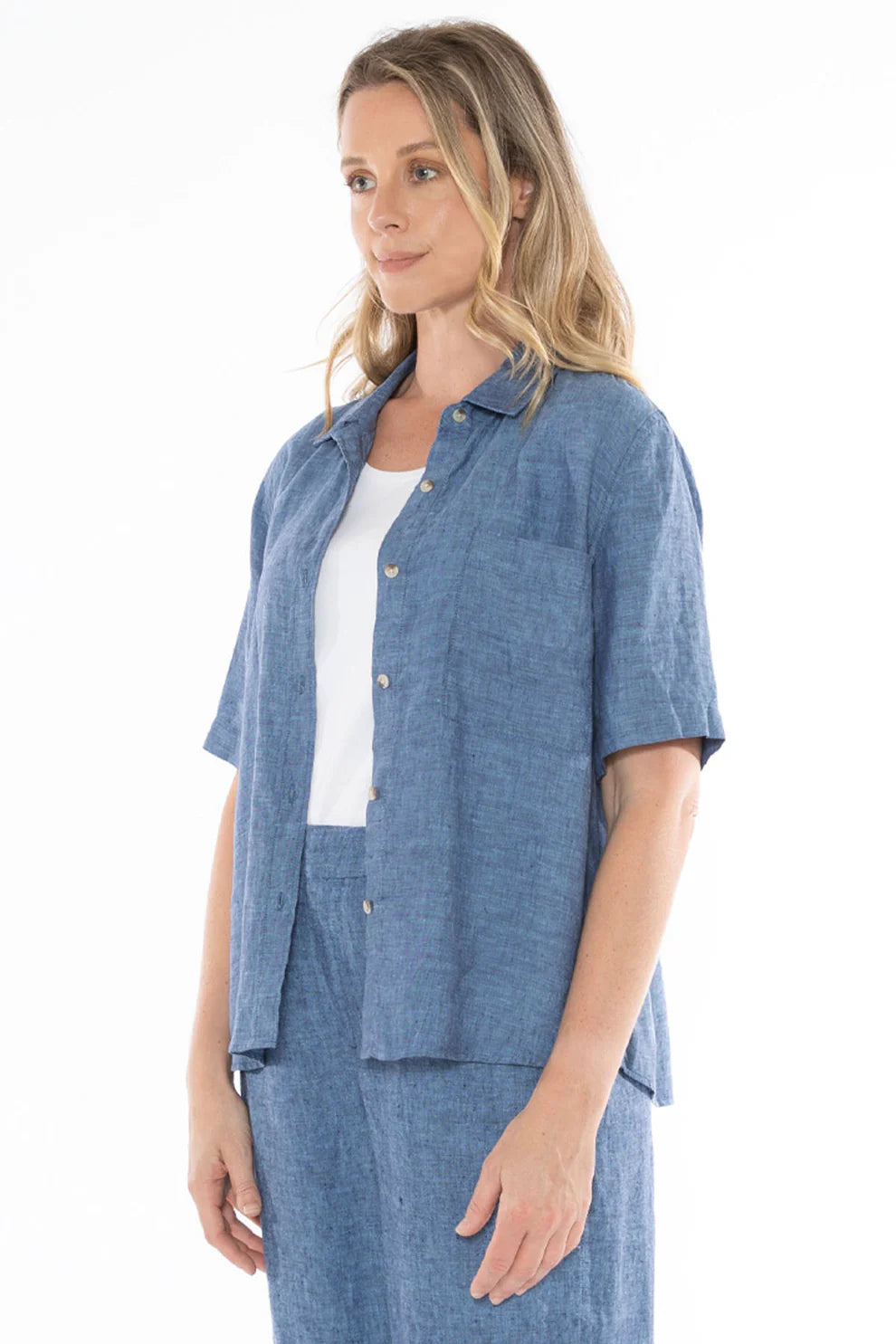 Short Sleeve Shirt Chambray