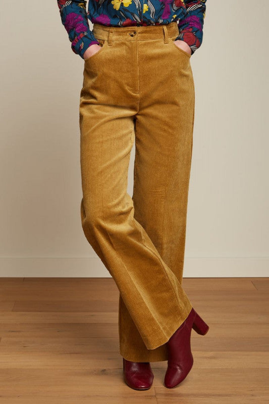 King Louie Marcie Pants Corduroy Mustard Gold