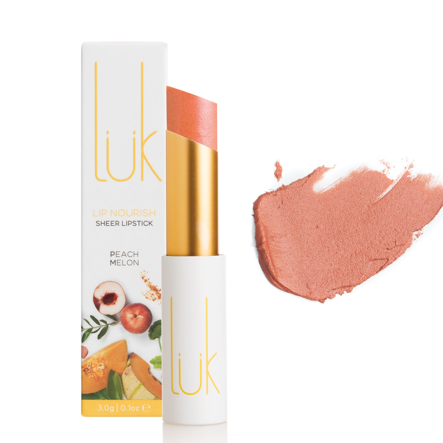 Luk Lip Nourish Natural Lipstick - Peach Melon