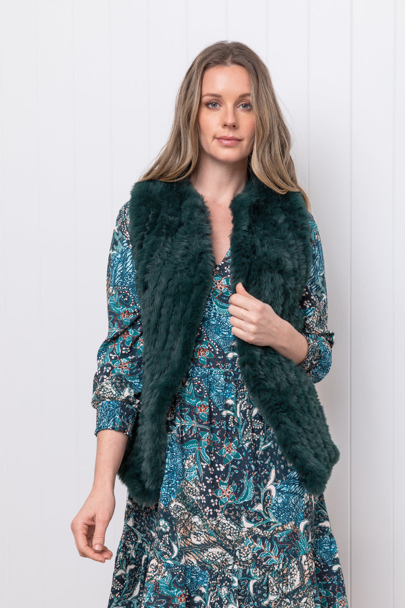 Parkes run faux hot sale fur vest