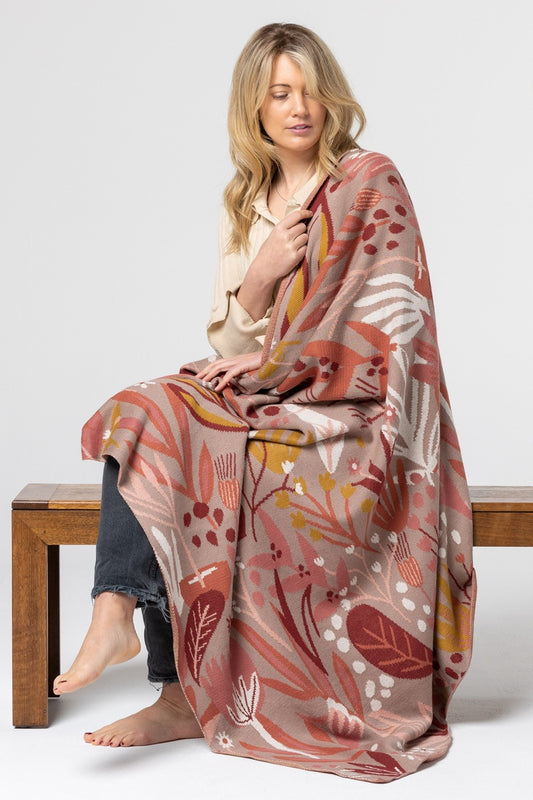 Indus Design Floral Throw