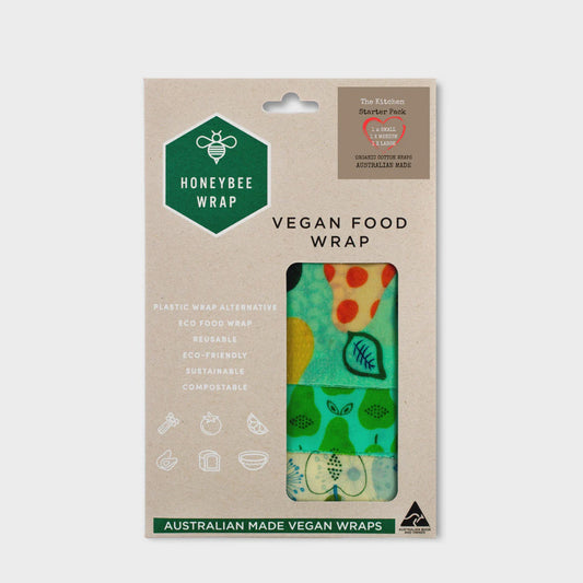 Honeybee Wrap Vegan Kitchen Starter Pack 3 Pack