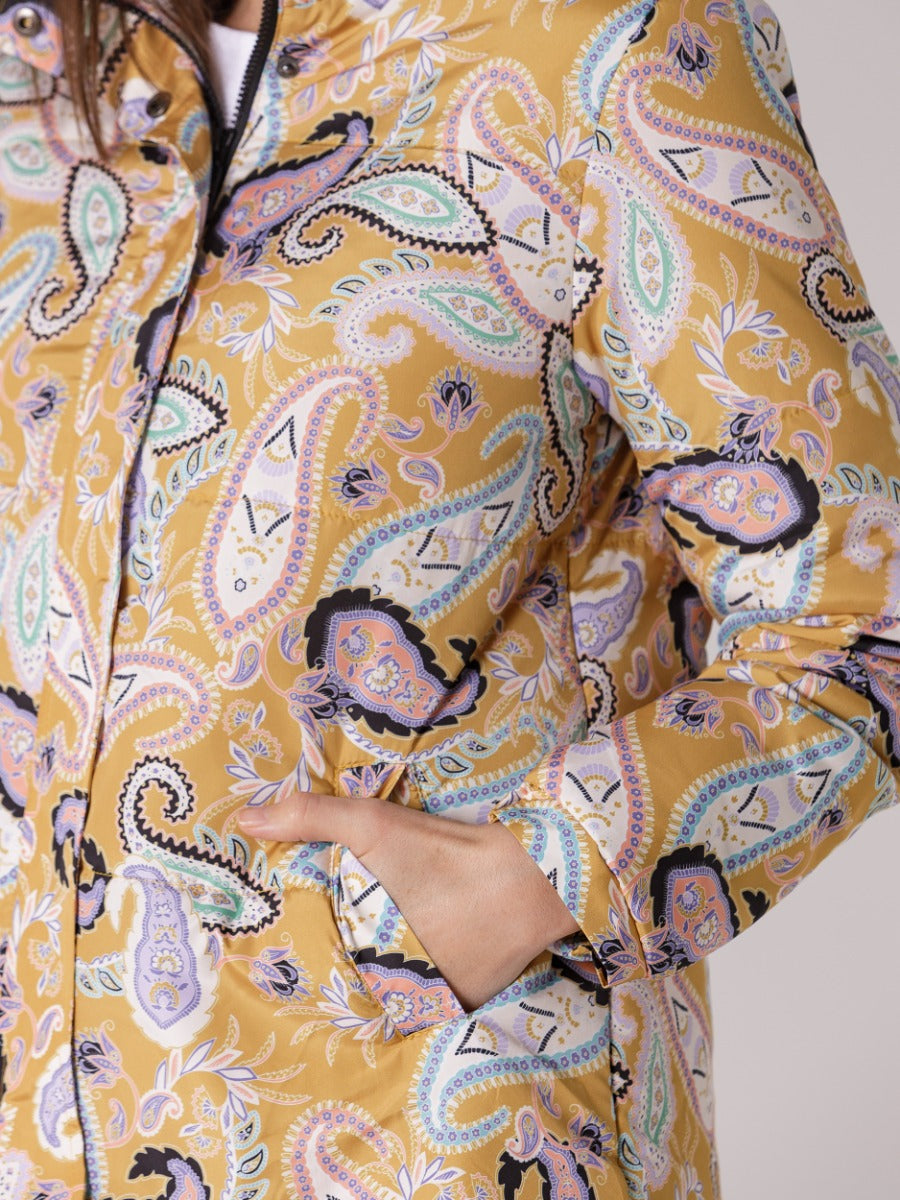 Yarra Trail Ochre Paisley Print Jacket